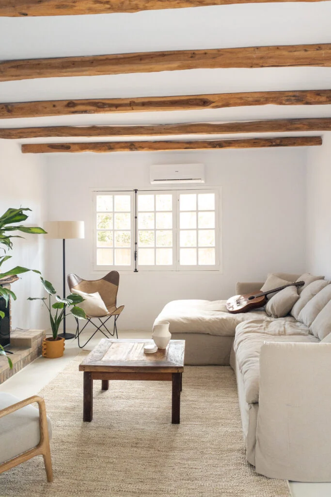 Woonkamer vakantiewoning Ibiza